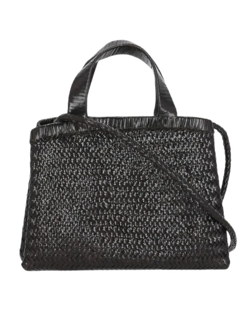Bully Geflochtene Schultertasche - Braun Braun