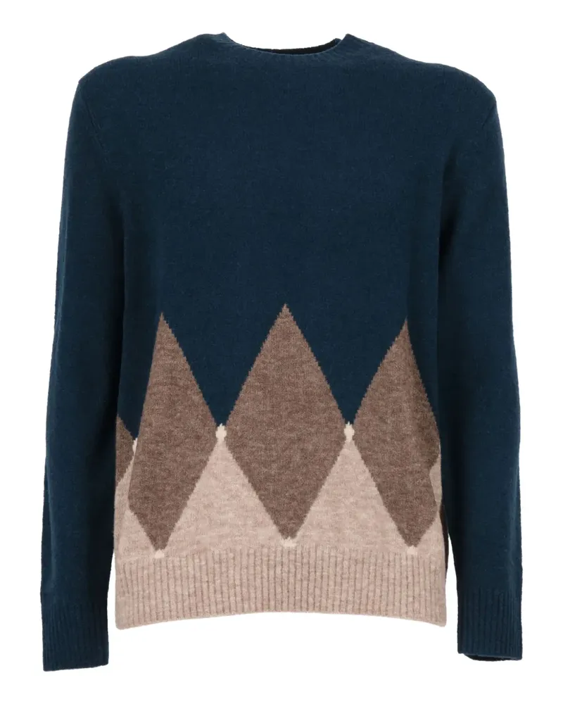 Ballantyne Pullover mit Rautenmuster - Blau Blau