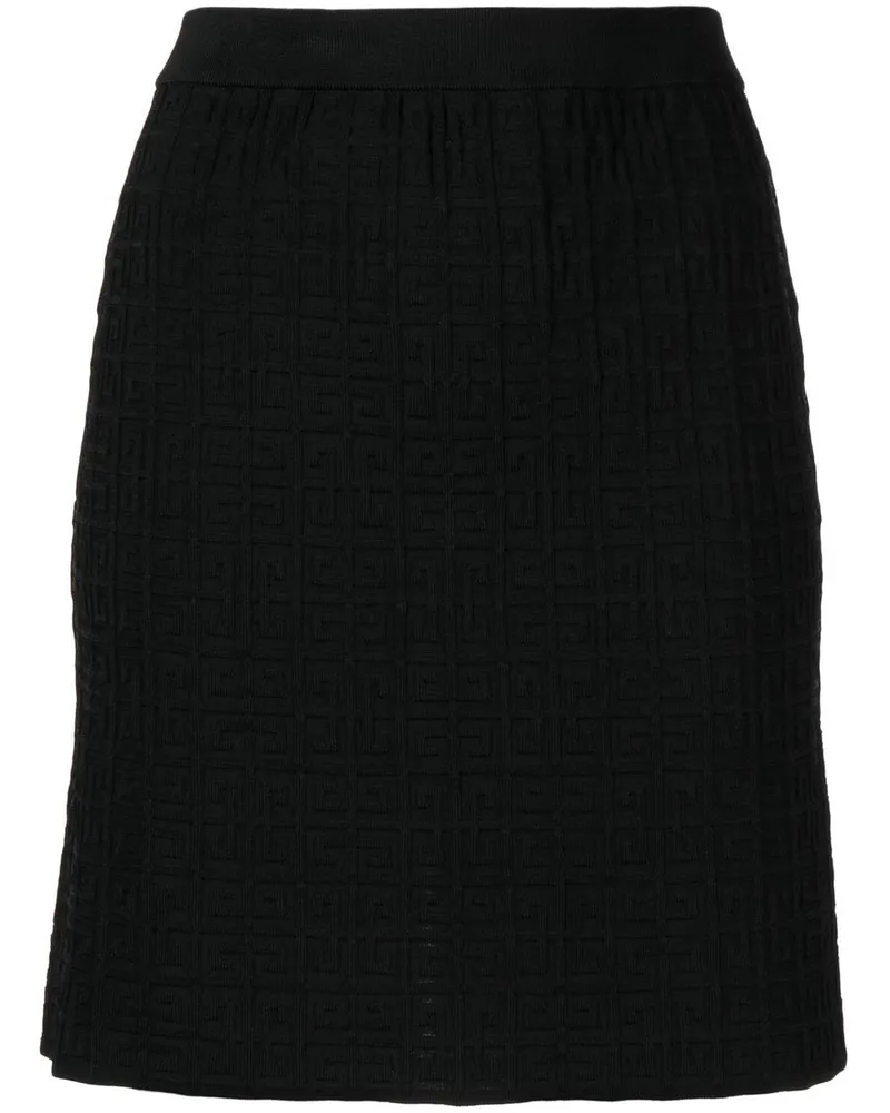 Givenchy Minirock mit Monogramm - Schwarz Schwarz