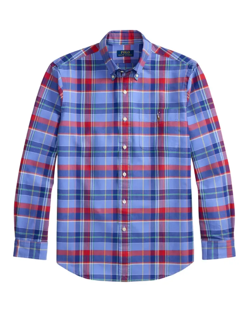 Ralph Lauren Kariertes Hemd mit aufgesetzten Taschen - Blau Blau