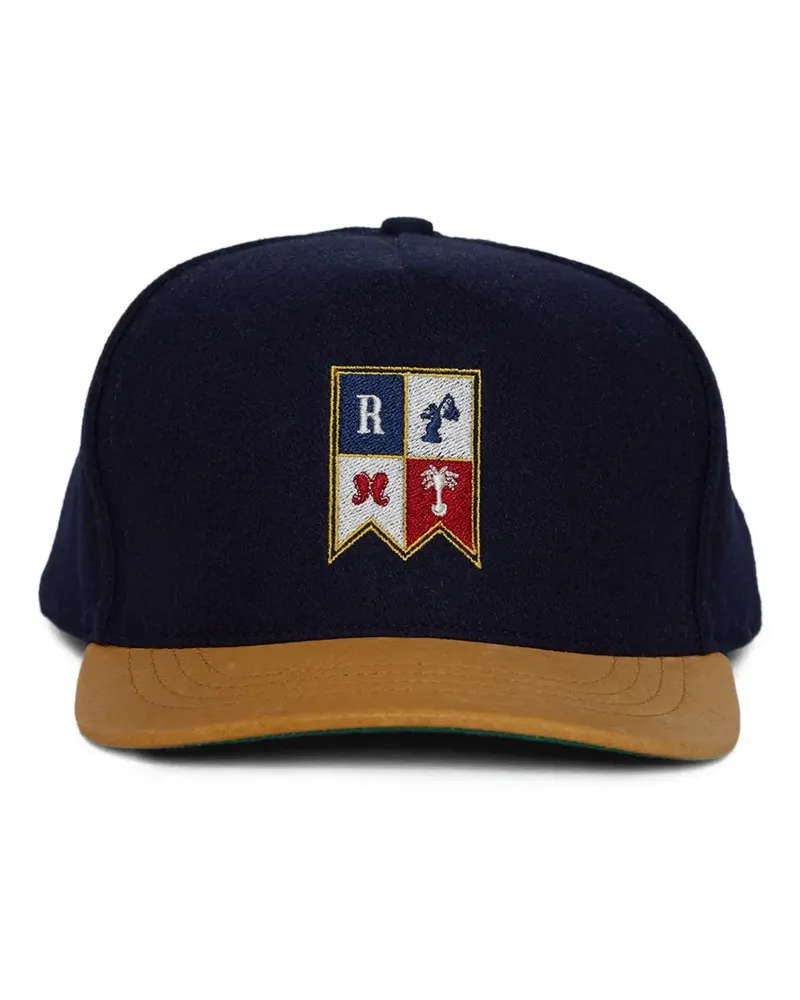RHUDE Baseballkappe mit Logo-Patch - Blau Blau