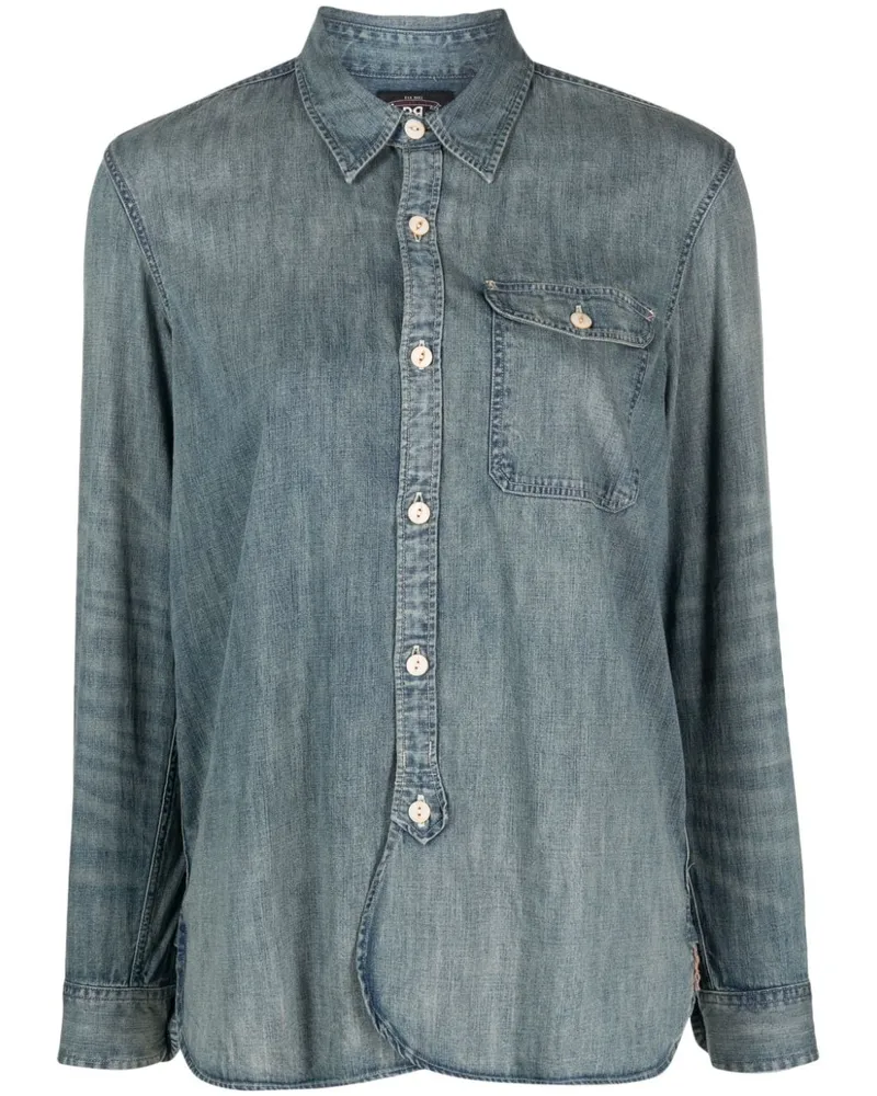 Ralph Lauren Klassisches Jeanshemd - Blau Blau