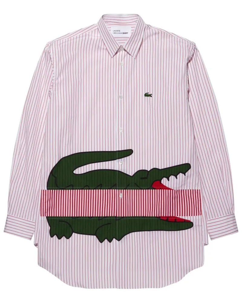 Comme des Garçons Hemd mit Nadelstreifen - Rot Rot