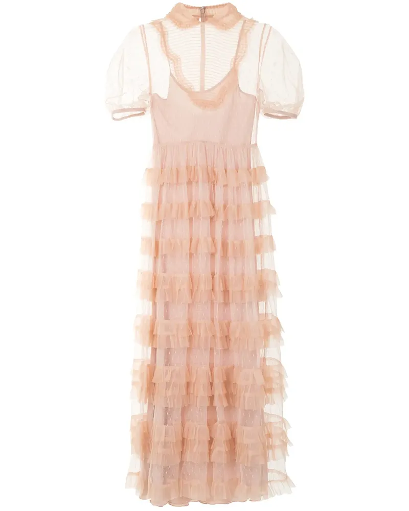 RED Valentino Point d'Esprit' Kleid - Rosa Rosa