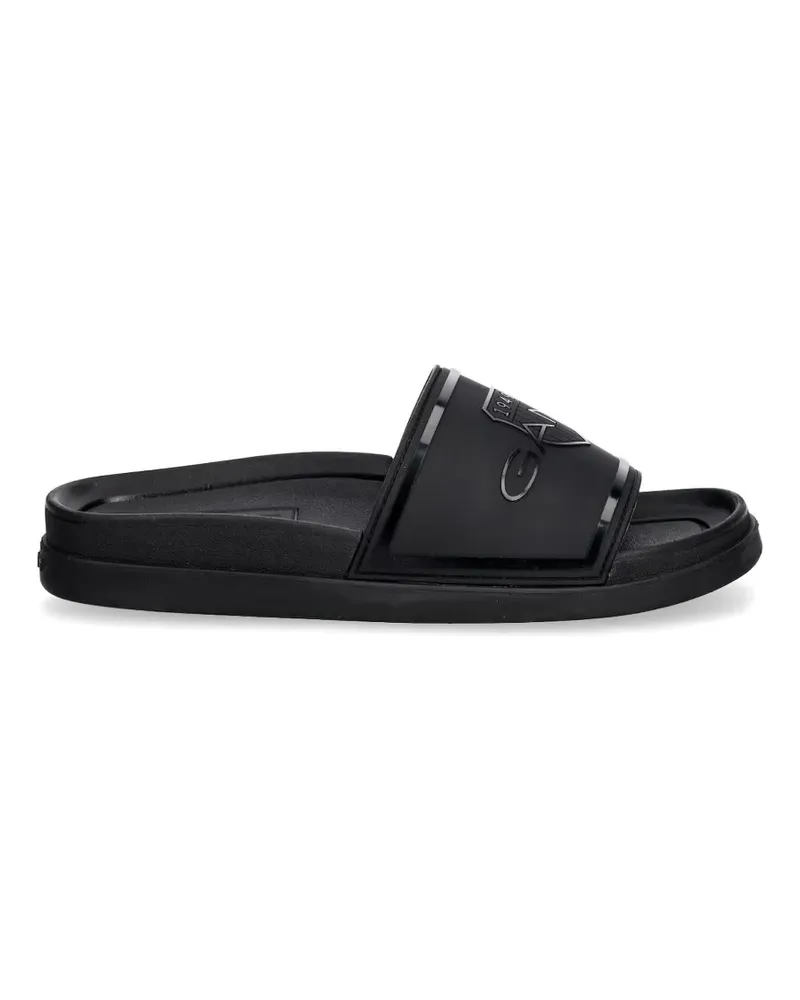 Gant logo-plaque slides - Schwarz Schwarz