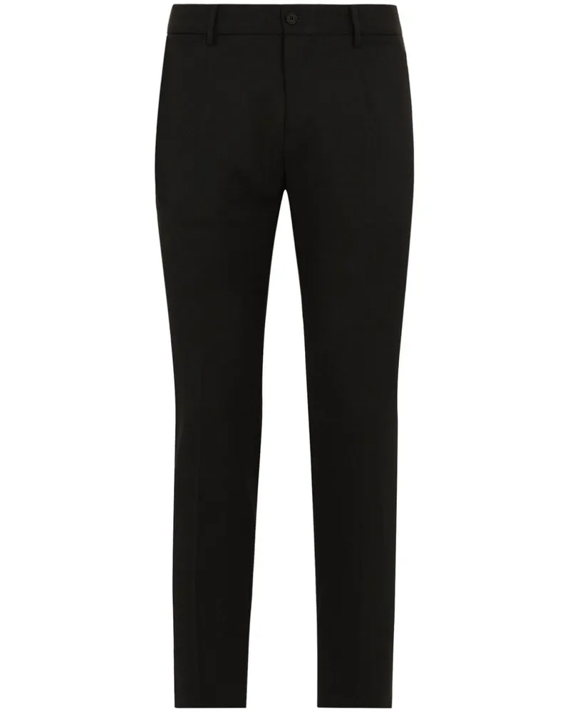 Dolce & Gabbana Tief sitzende Hose - Schwarz Schwarz