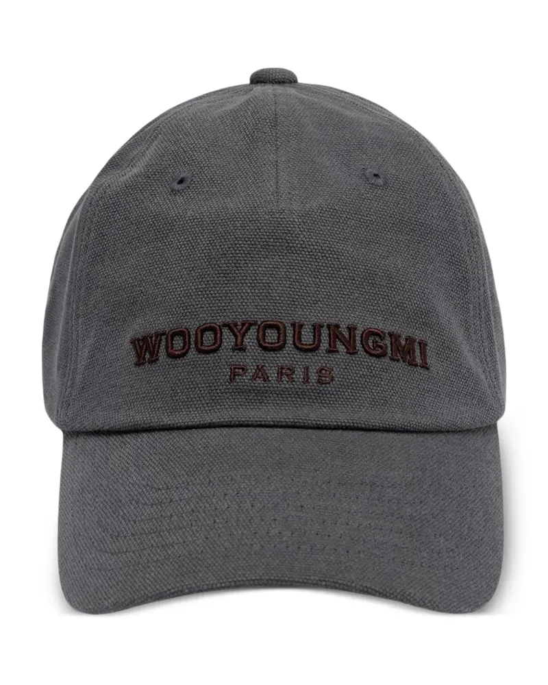 Wooyoungmi Baseballkappe mit Stickerei - Grau Grau