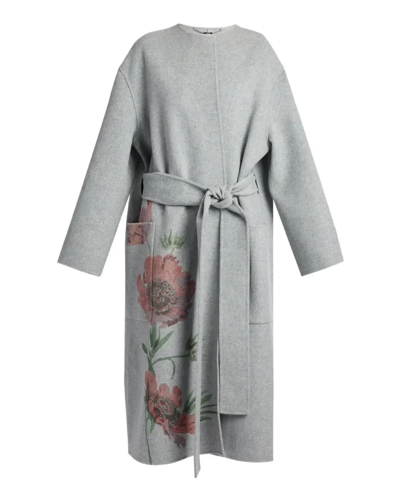 Erdem Mantel mit Blumenmuster - Grau Grau