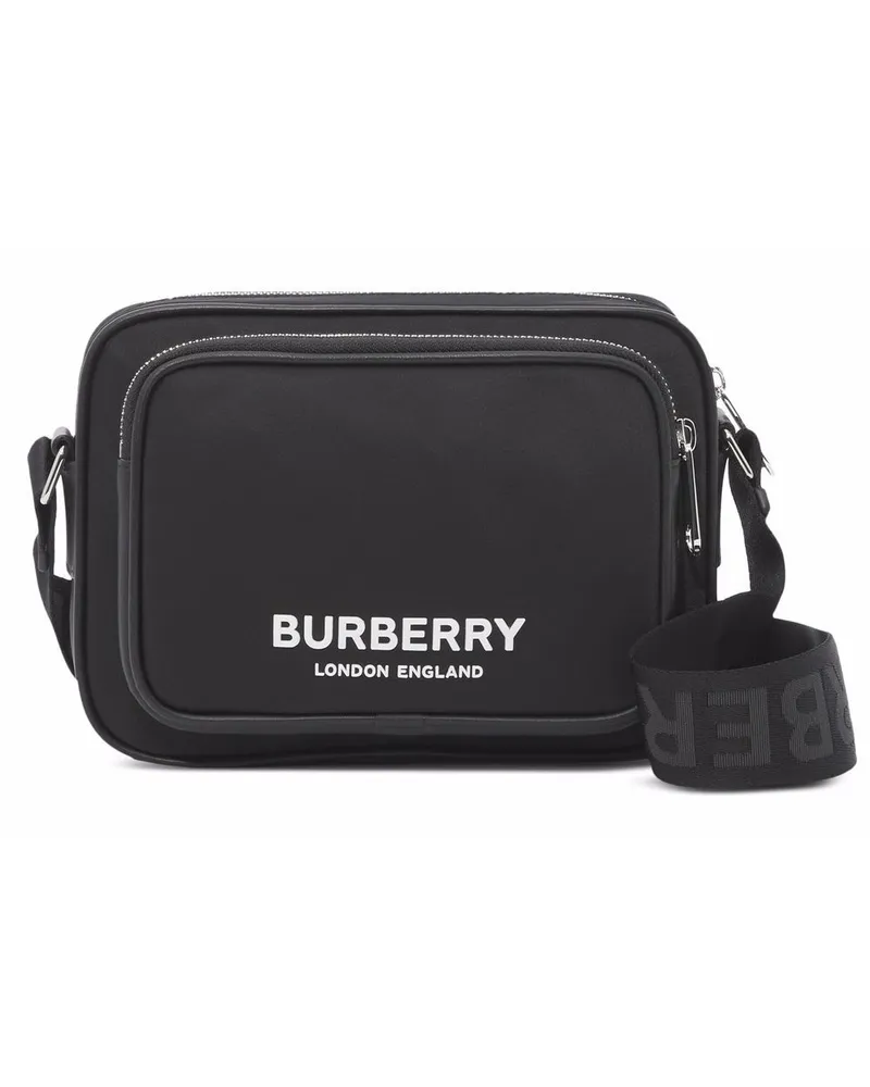 Burberry Schultertasche mit Logo-Print - Schwarz Schwarz