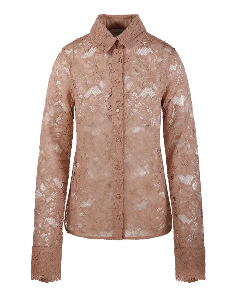 SPORTMAX Dentice lace shirt - Nude Nude