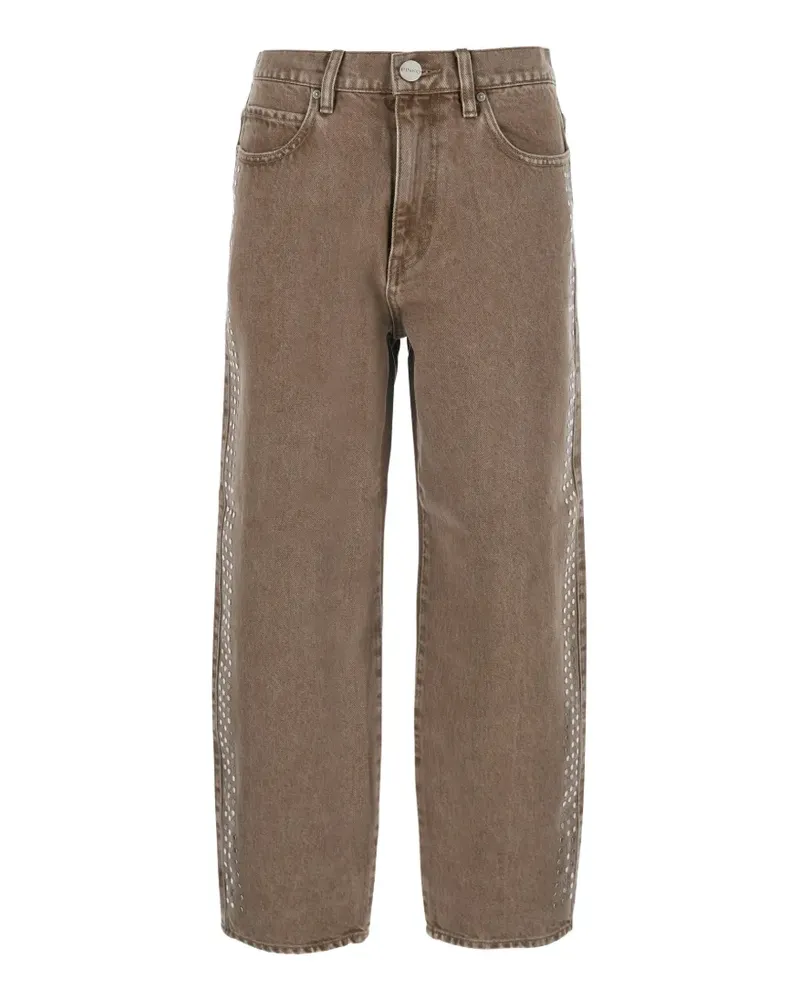 Pinko studded wide-leg jeans - Braun Braun