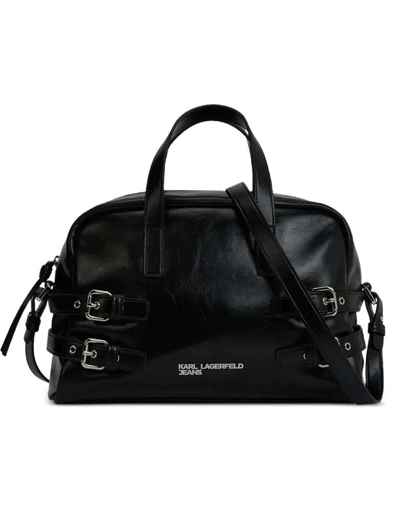 Karl Lagerfeld Handtasche aus Faux-Leder - Schwarz Schwarz