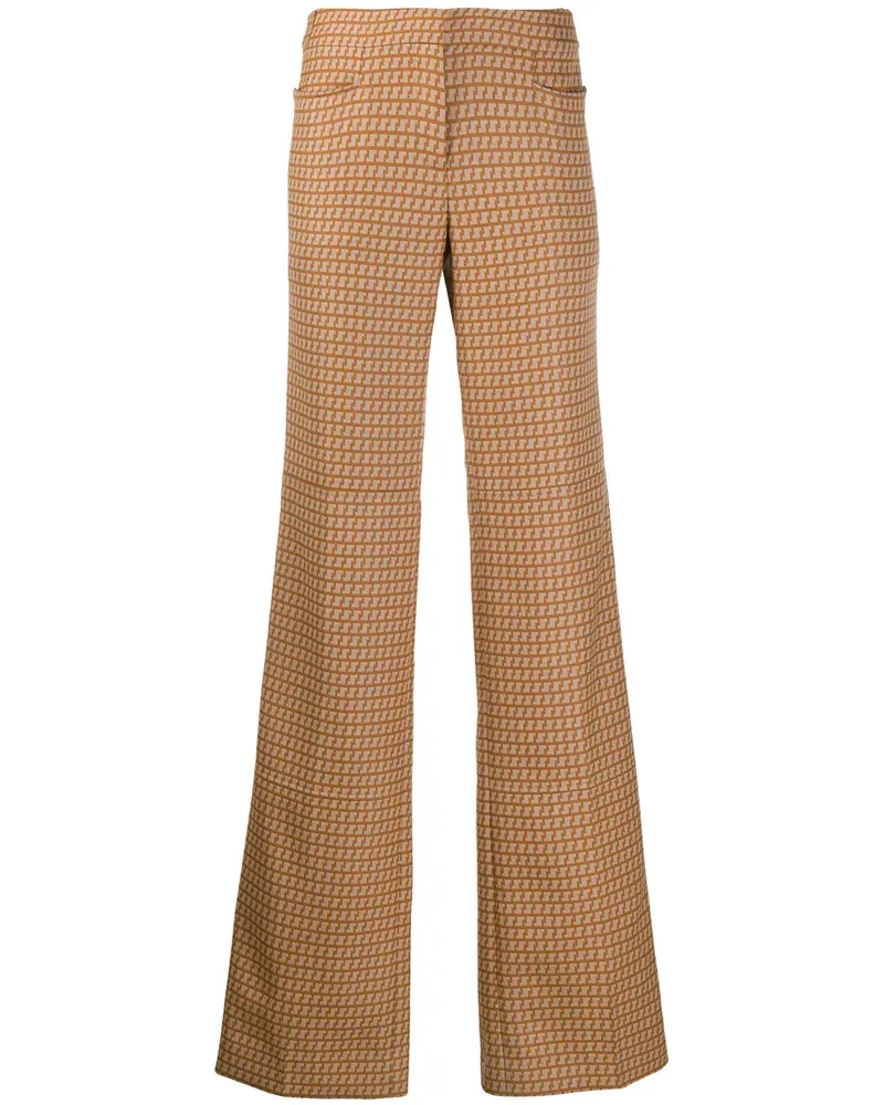 Stella McCartney Hose mit abstraktem Print - Nude Nude