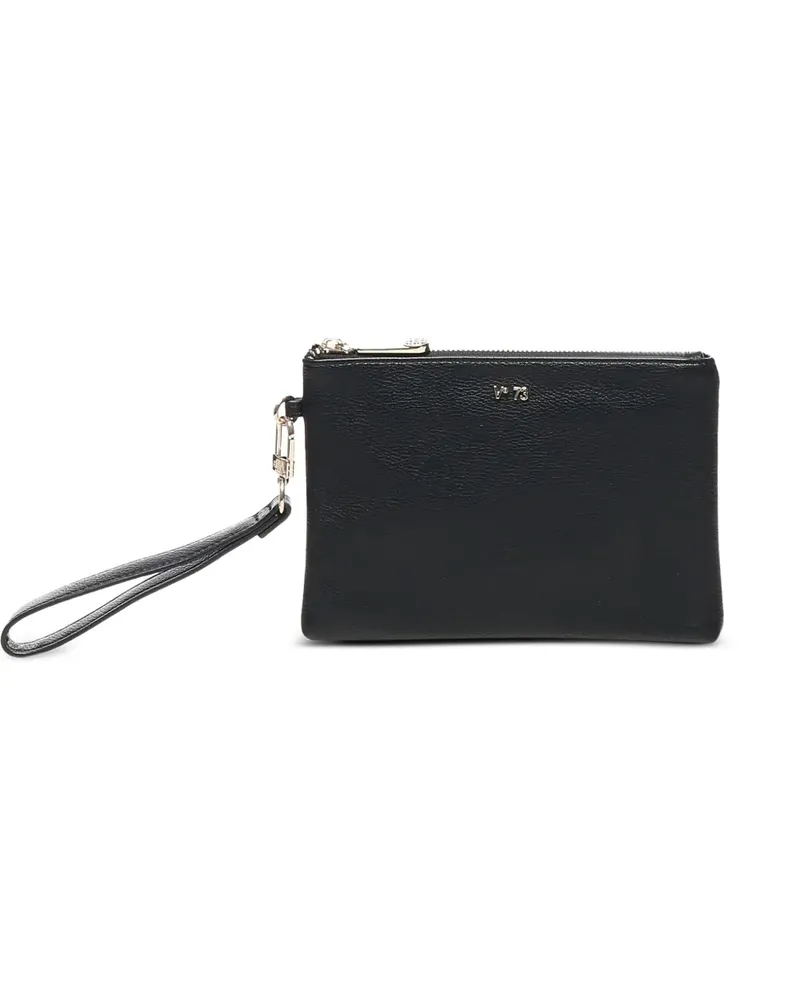 V°73 Clutch mit Logo - Schwarz Schwarz