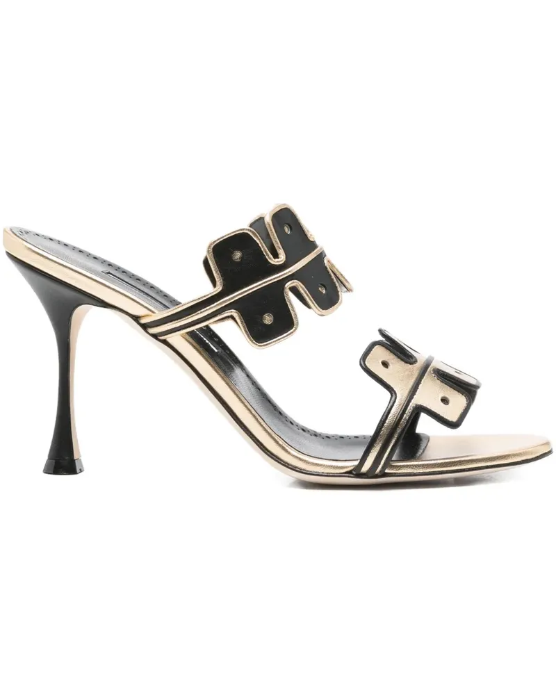 Manolo Blahnik Aplinanu Sandalen 90mm - Gold Gold