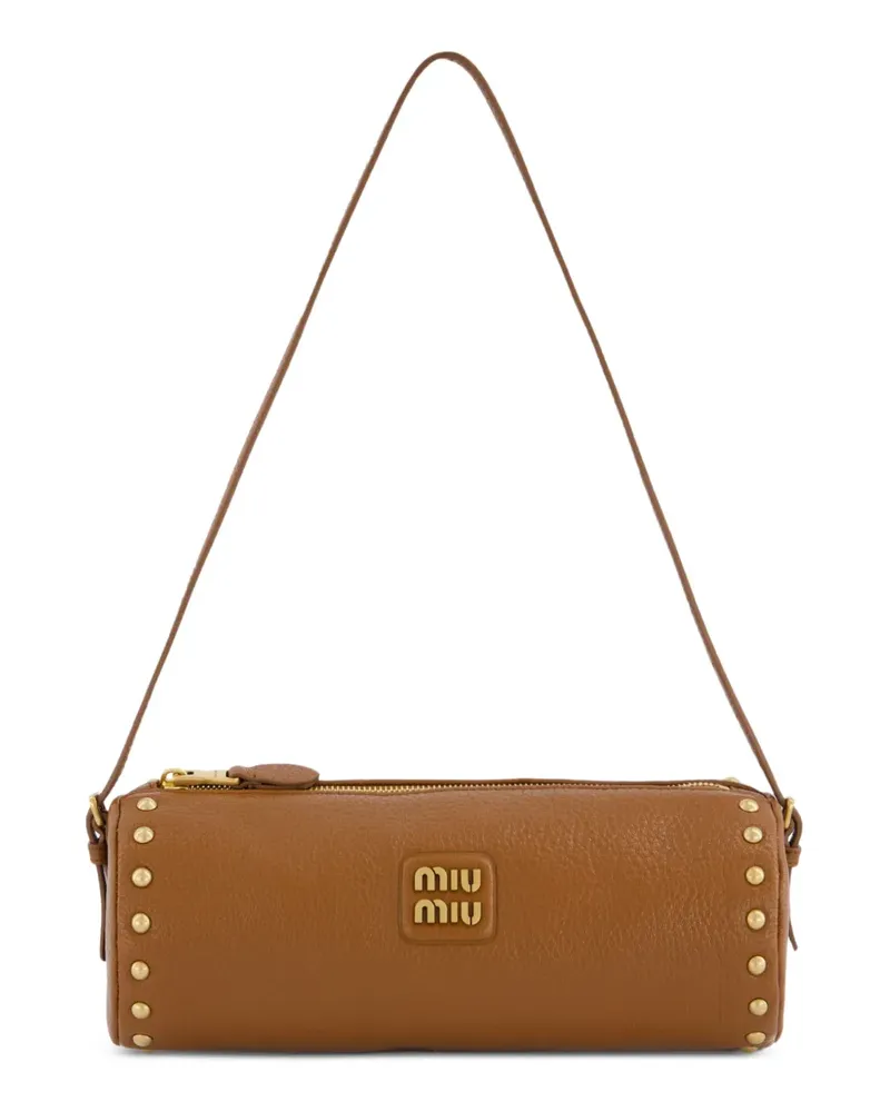 Miu Miu Mini-Tasche aus Leder - Braun Braun