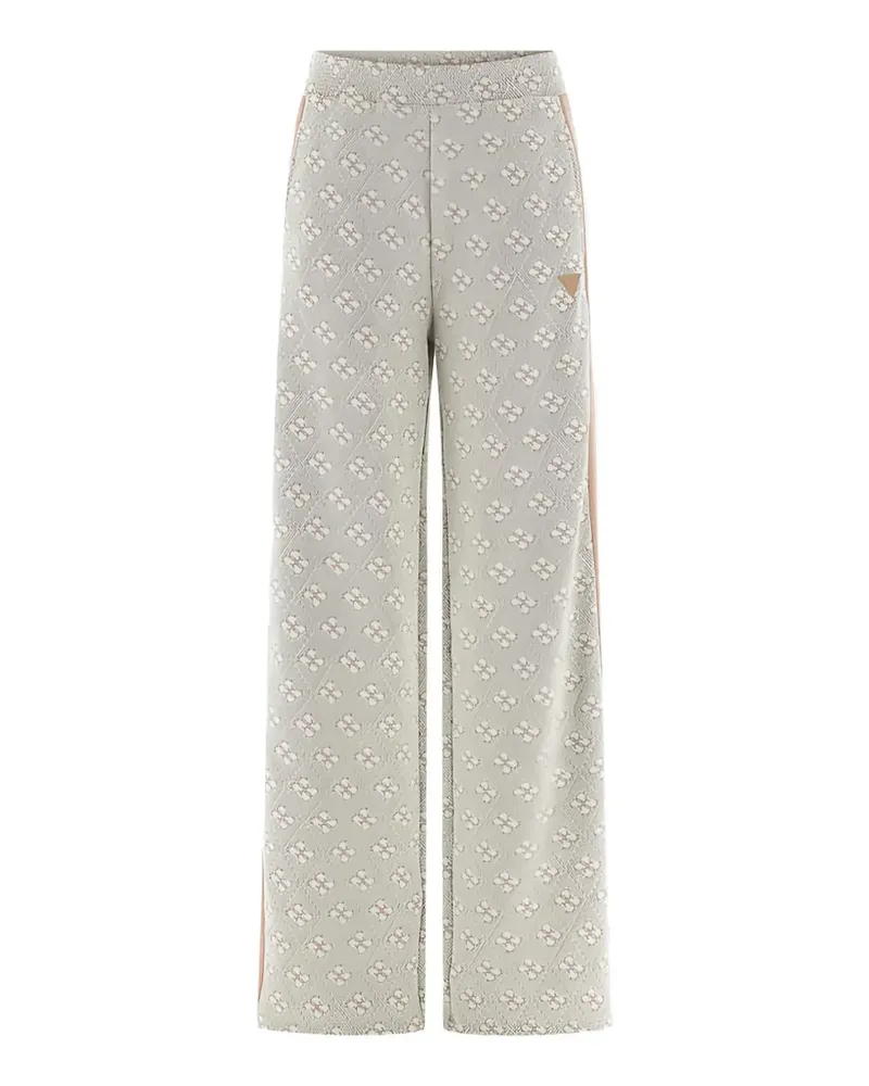 Guess 4G Rhombus jacquard trousers - Braun Braun