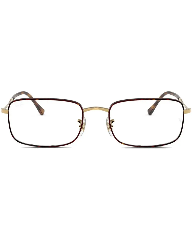 Ray Ban Brille mit eckigem Gestell - Braun Braun