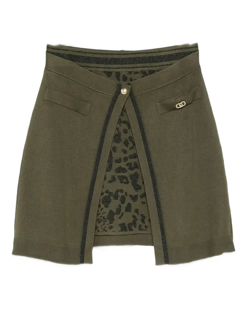Liu Jo Rock mit Animal-Print - Grün Grün