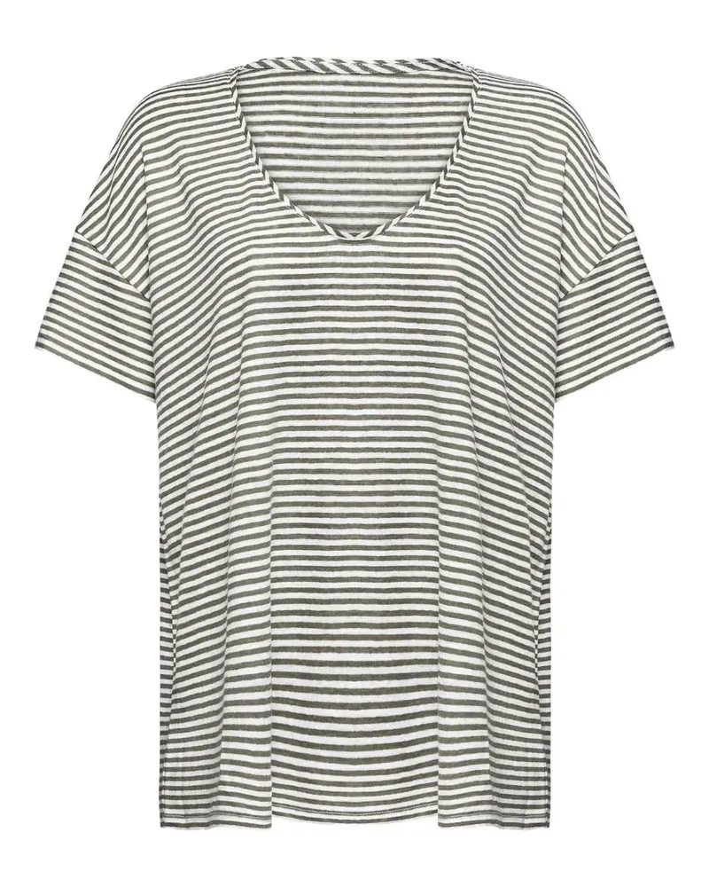 PAULA Gestreiftes T-Shirt - Nude Nude