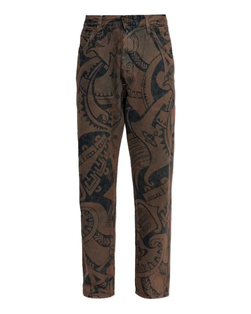 Vivienne Westwood Ranch Jeans mit Print - Braun Braun