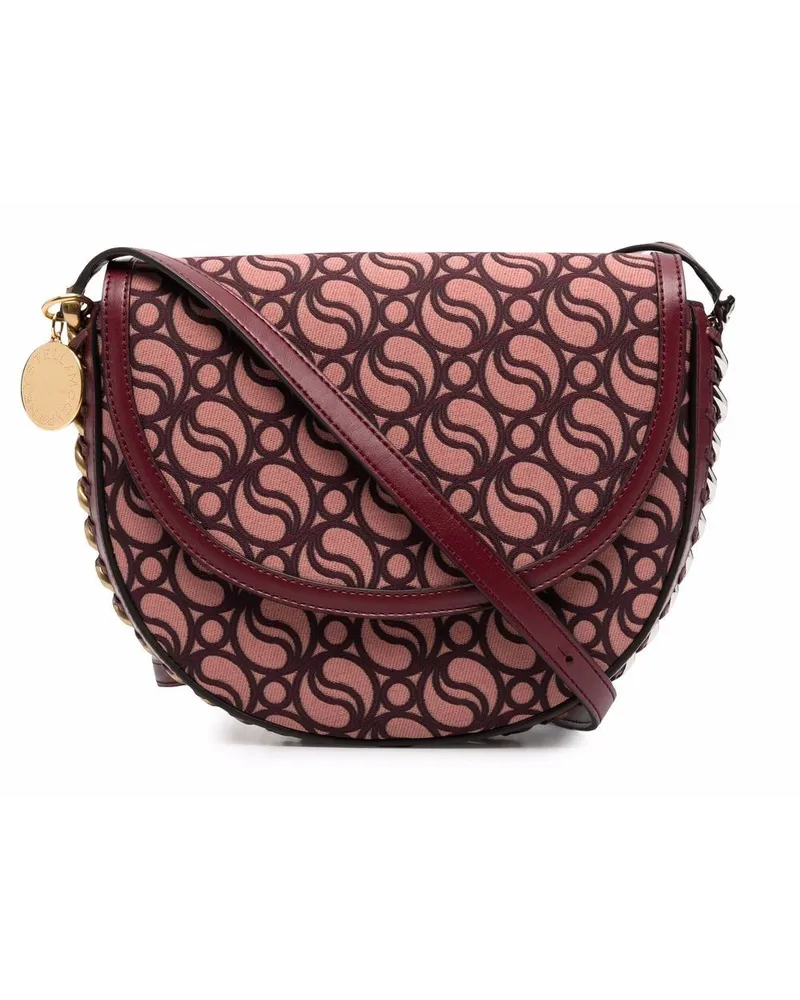 Stella McCartney Kleine Frayme Schultertasche Rot