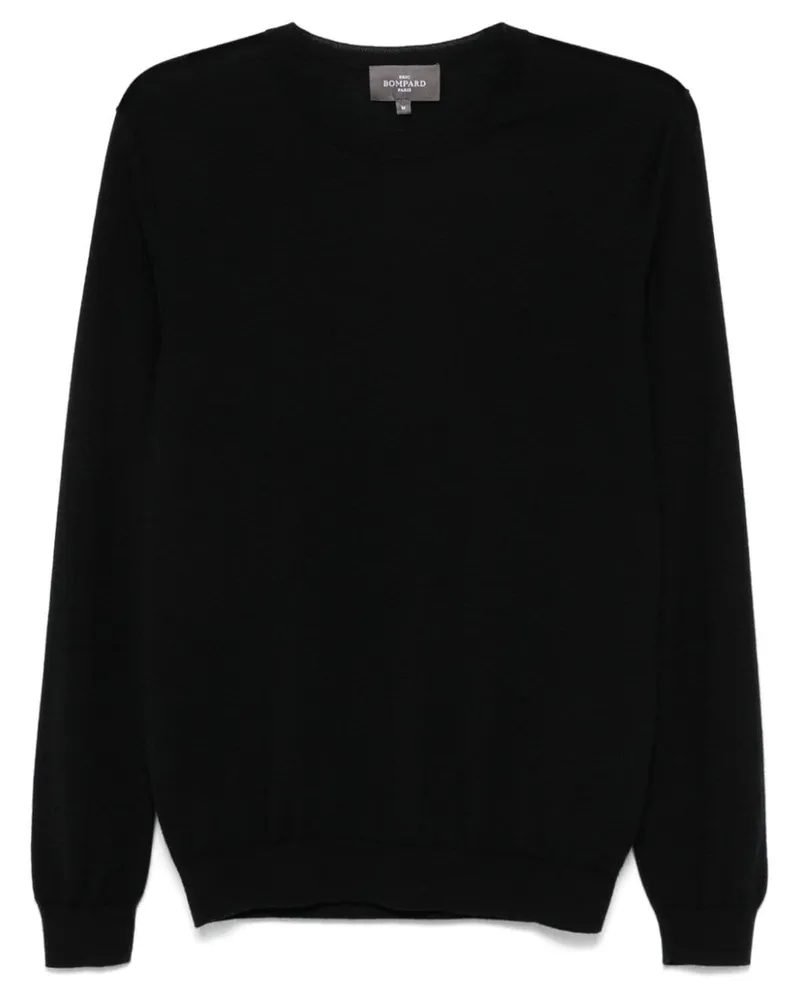 Eric Bompard Extrafine Pullover mit Rundhalsausschnitt - Schwarz Schwarz