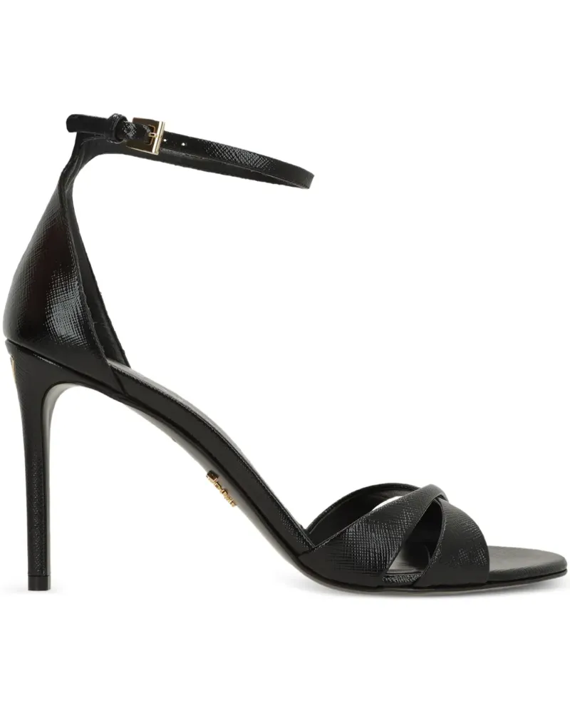 Prada criss-cross strap sandals - Schwarz Schwarz