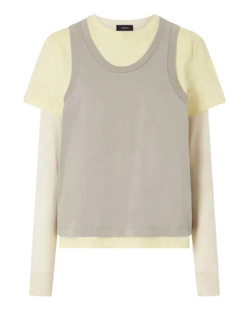 WARDROBE.NYC Minikleid im Layering-Look - Nude Nude