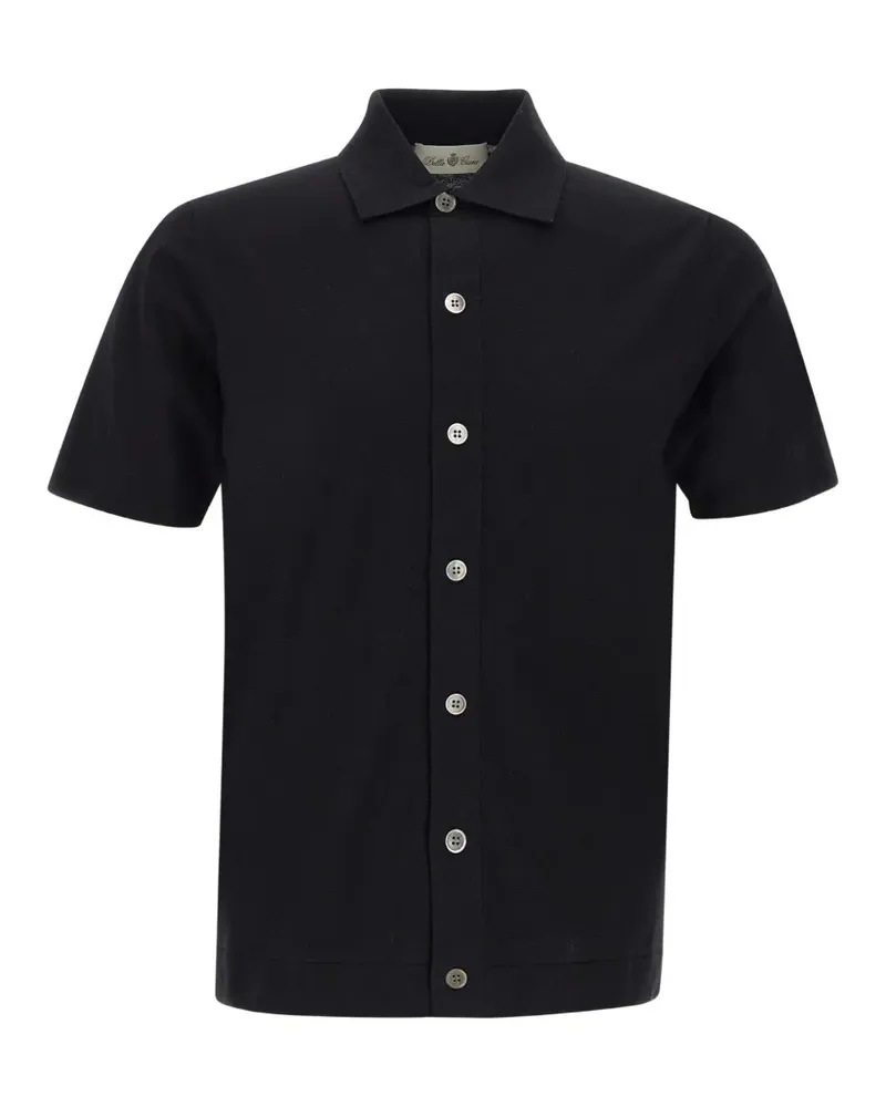 Della Ciana short-sleeve cotton-knit shirt - Schwarz Schwarz