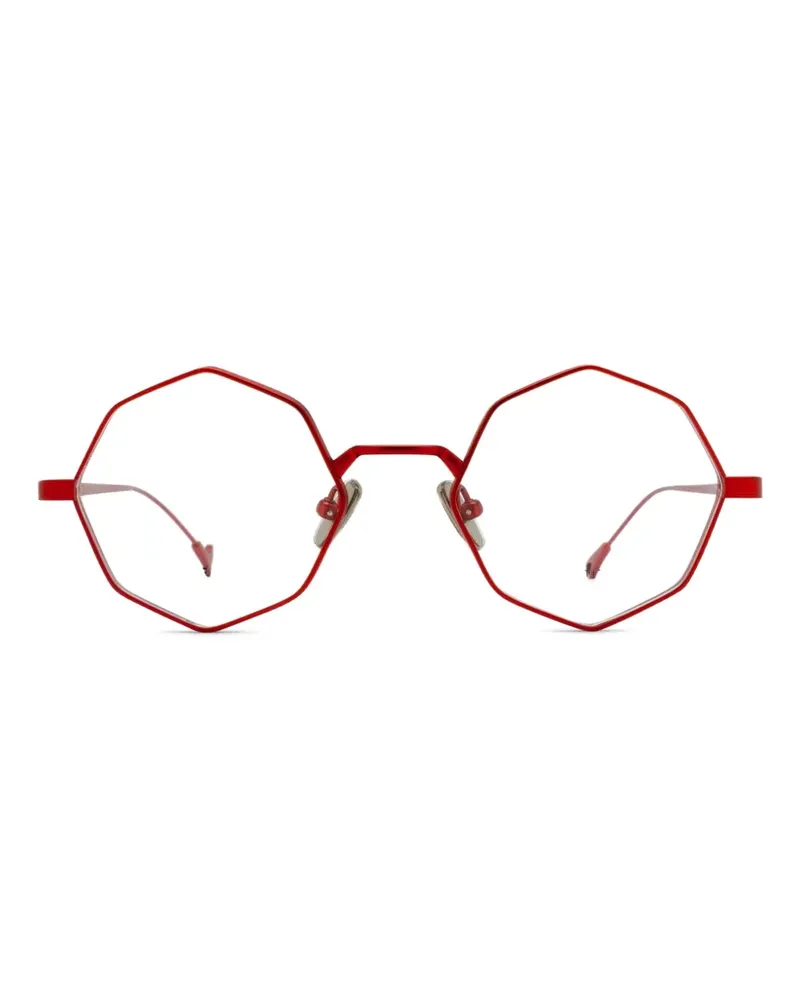 Eyepetizer Donald Brille mit geometrischem Gestell - Rot Rot