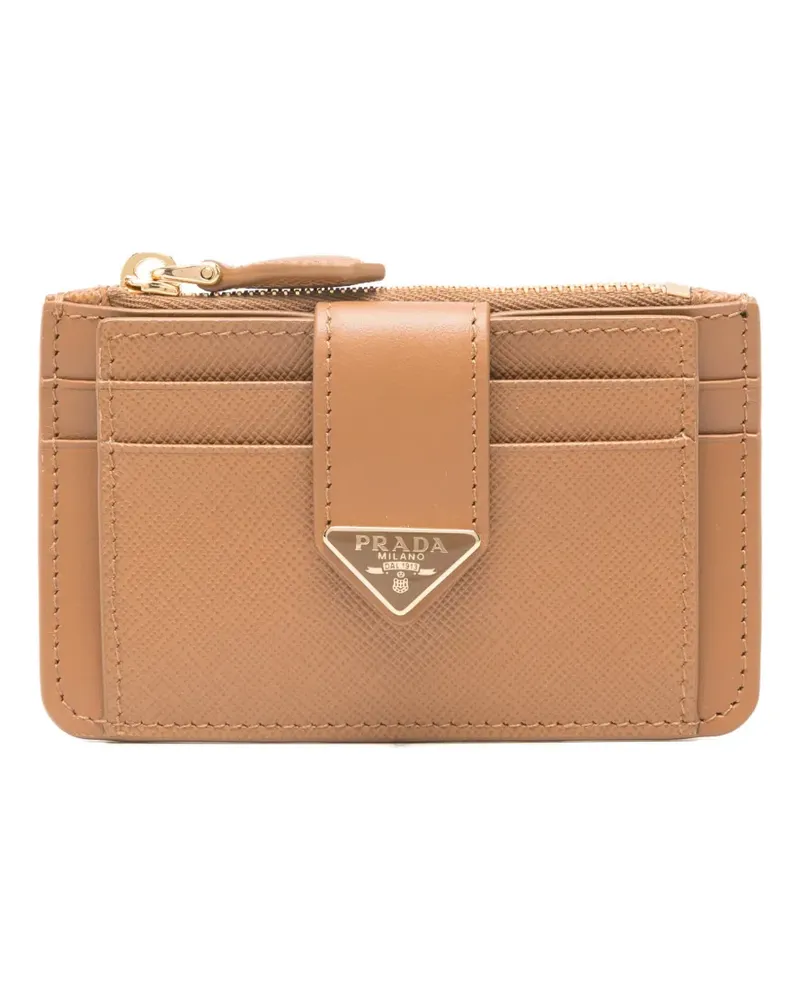 Prada logo zip wallet - Braun Braun
