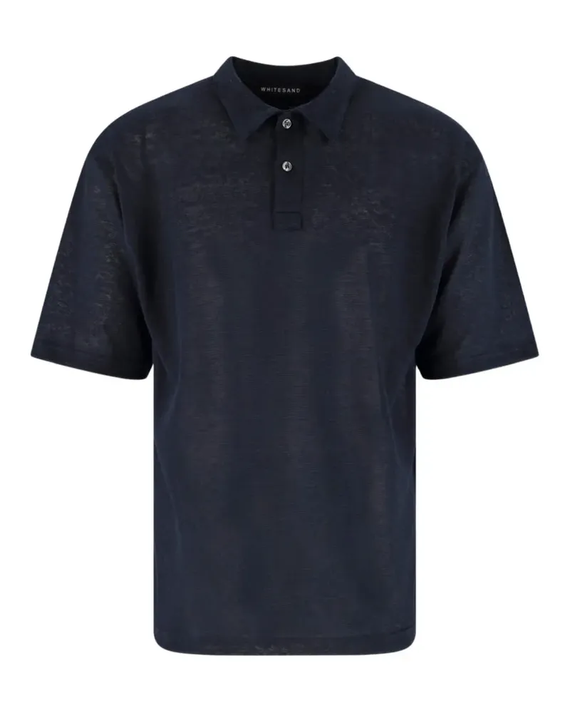 PLAN C short-sleeve polo shirt - Blau Blau