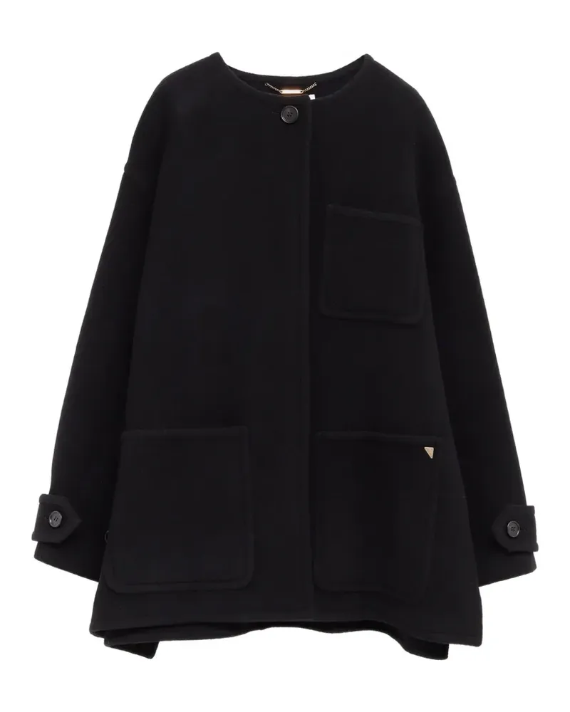 Chloé patch-pocket button-up coat - Schwarz Schwarz