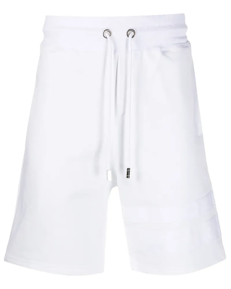 GCDS Knielange Joggingshorts - Weiß Weiß