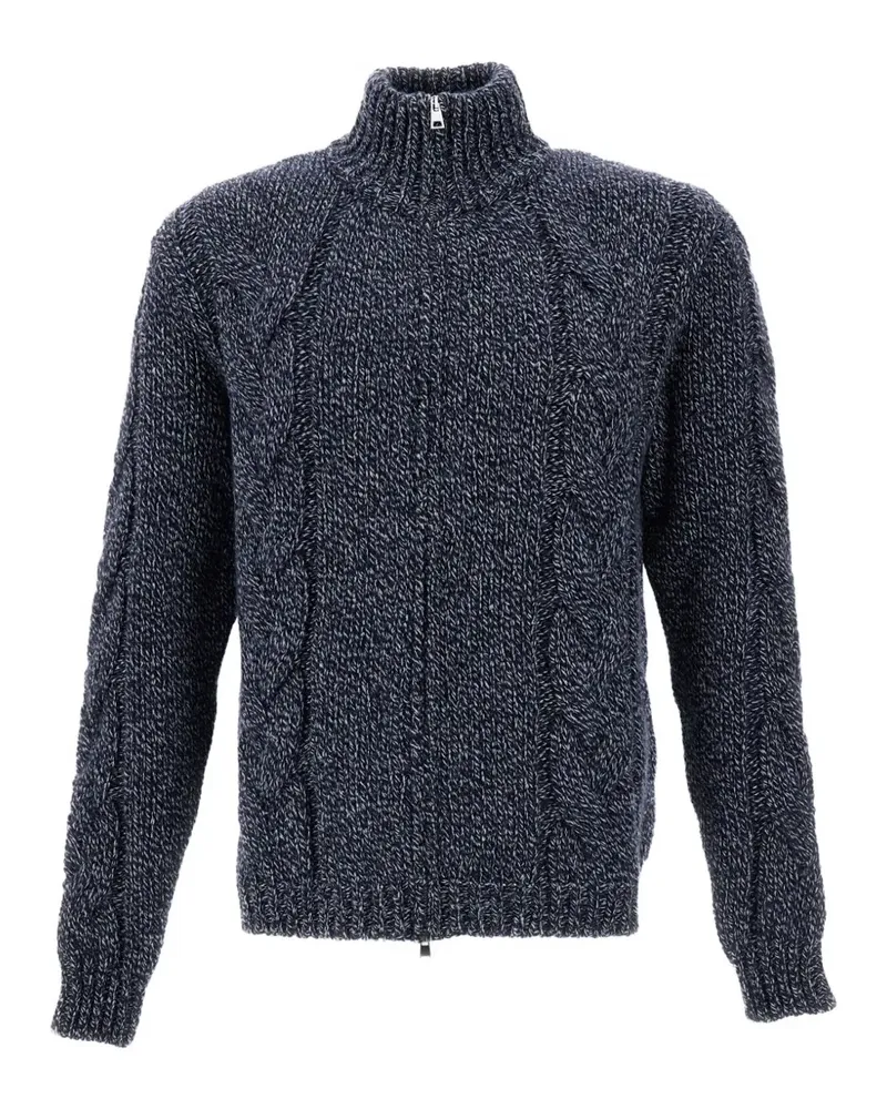 Customer Lovers cable-knit zip-up cardigan - Blau Blau