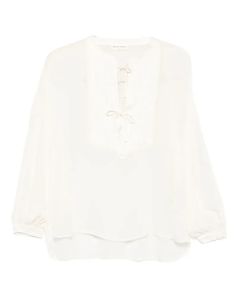 MAISON HOTEL Giovanni Bluse - Weiß Weiß