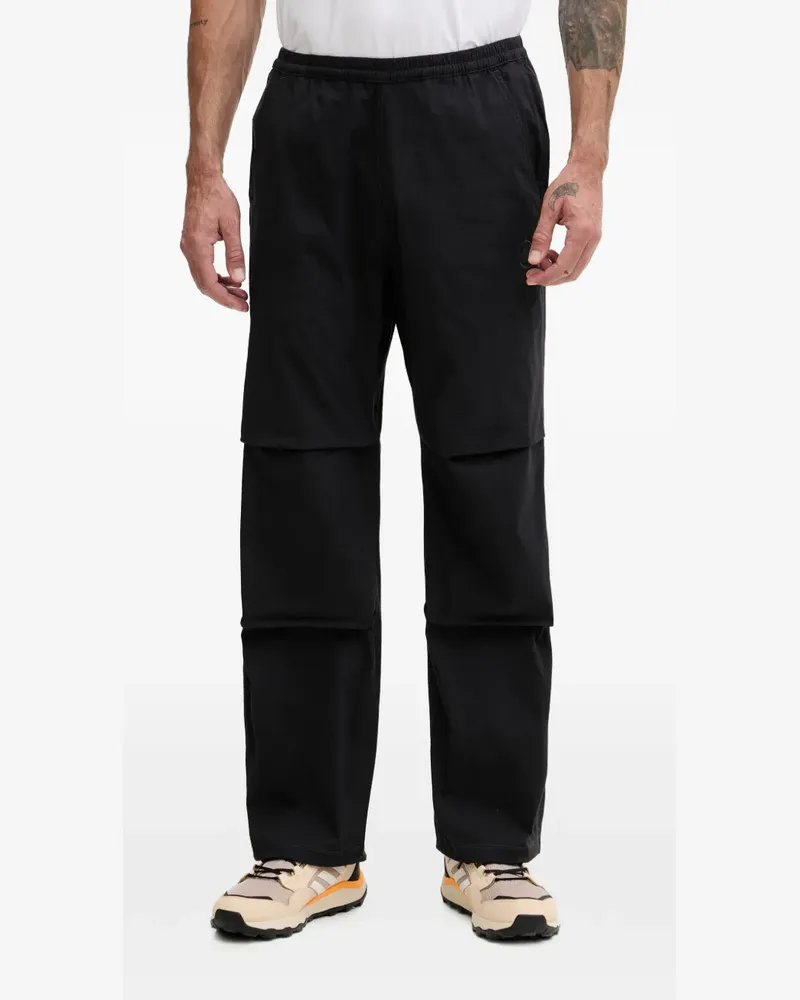 Mammut logo-embroidered panelled trousers - Schwarz Schwarz