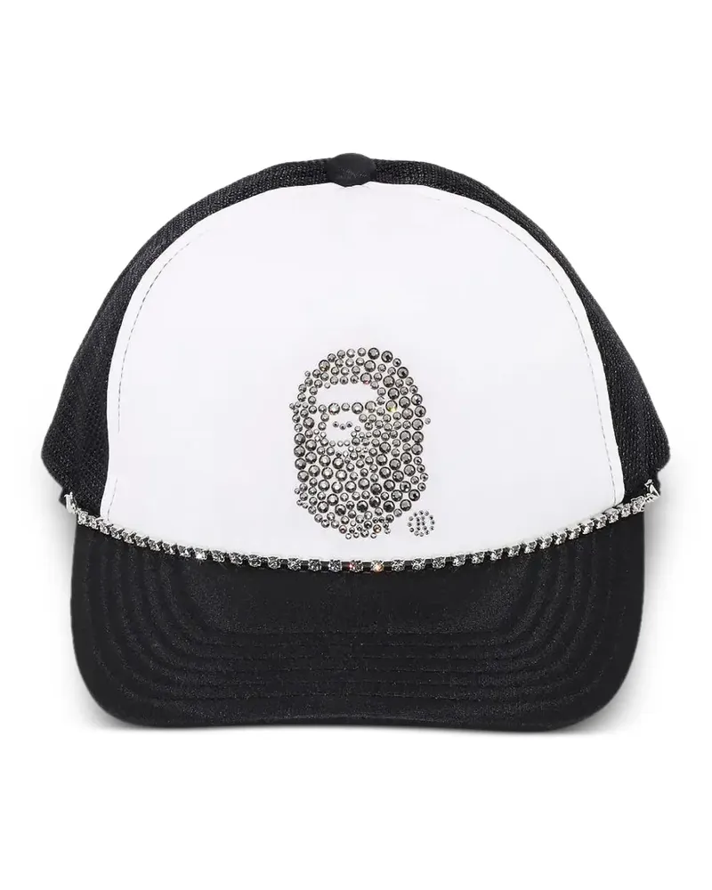 BAPE Baseballkappe mit Kristallen - Schwarz Schwarz