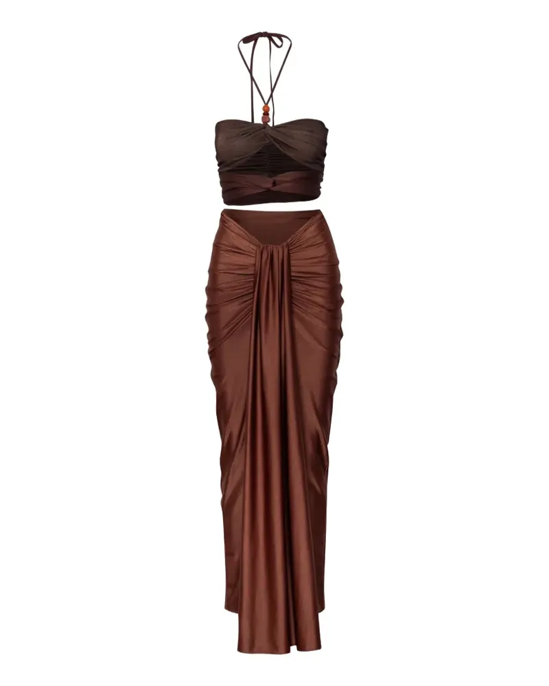 Baobab Collection Dawn Kleid mit Cut-Out - Braun Braun