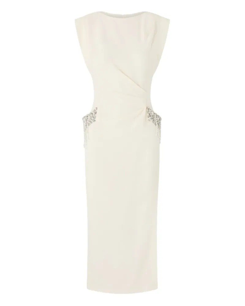 Pinko draped-detail dress - Nude Nude