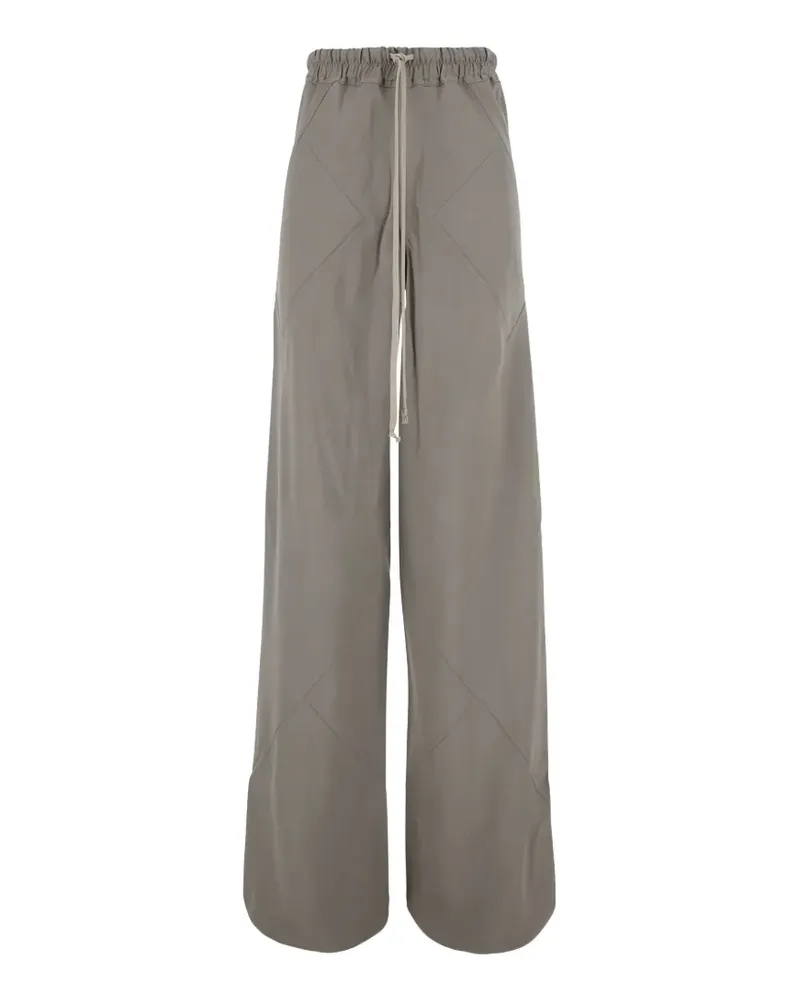 Rick Owens Bias drawstring-waist wide-leg trousers - Nude Nude