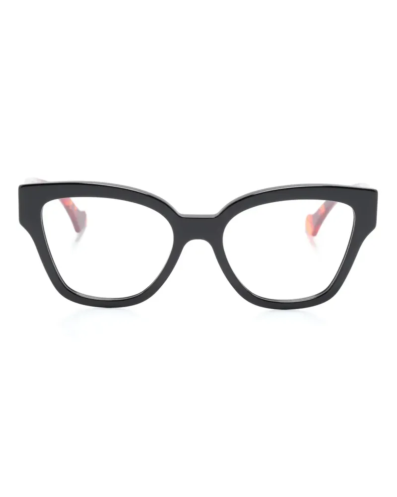 Gucci Brille mit eckigem Gestell - Schwarz Schwarz