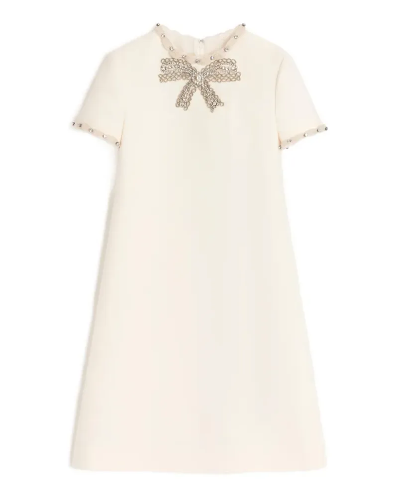 Valentino Garavani Minikleid mit Kristallen - Nude Nude