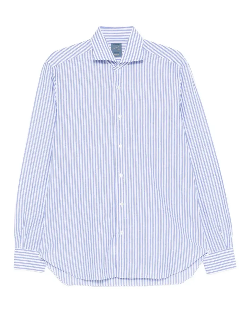 BARBA striped shirt - Blau Blau