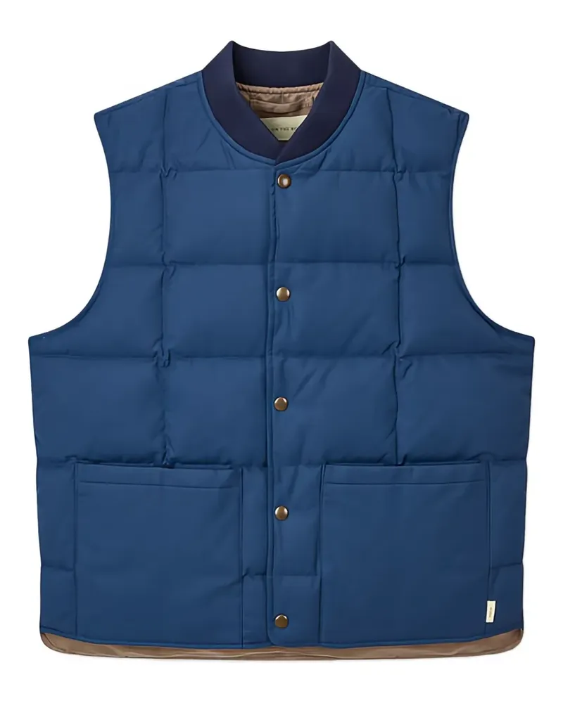 ManOnTheBoon pocket quilted gilet - Blau Blau