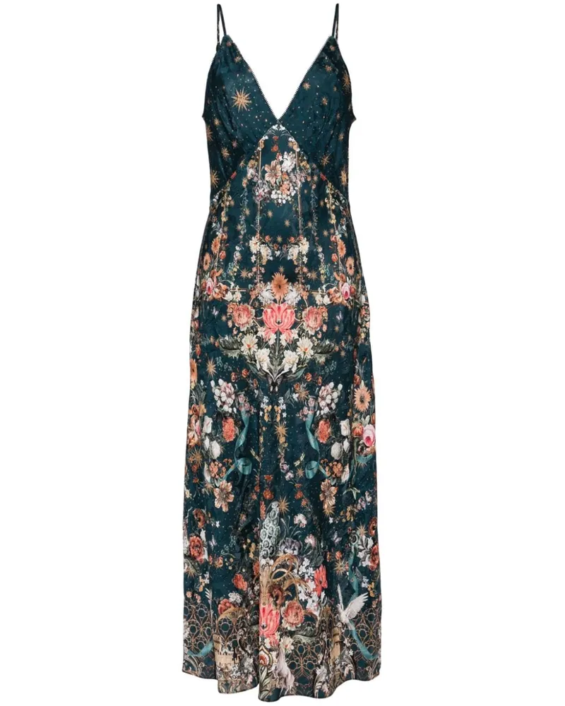 Camilla She Who Wears The Crown Camisole-Kleid - Grün Grün