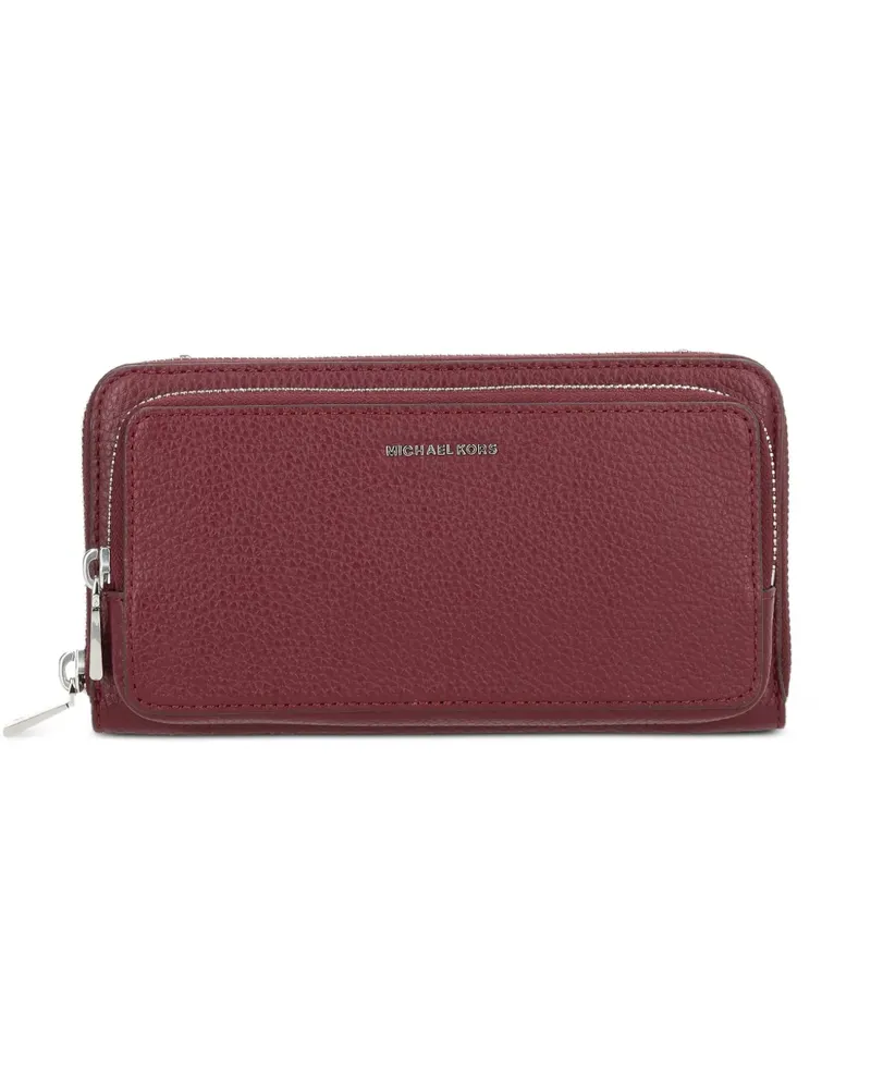 Michael Kors zip-up leather wallet - Rot Rot