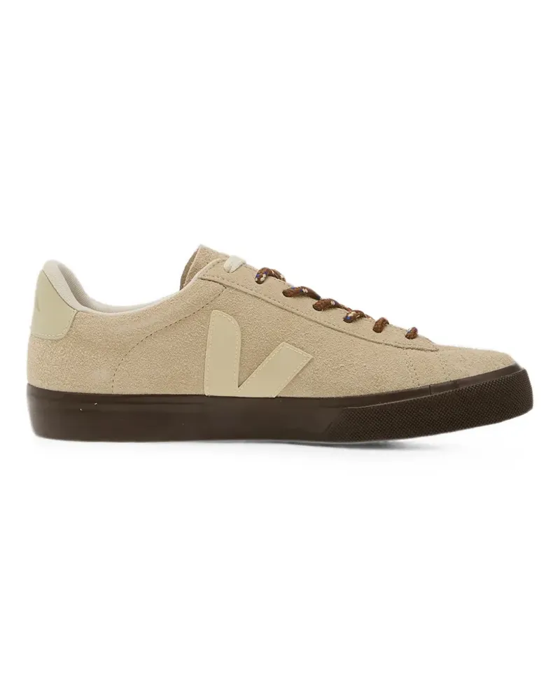 VEJA Campo textured-suede almond-pierre sneakers - Nude Nude