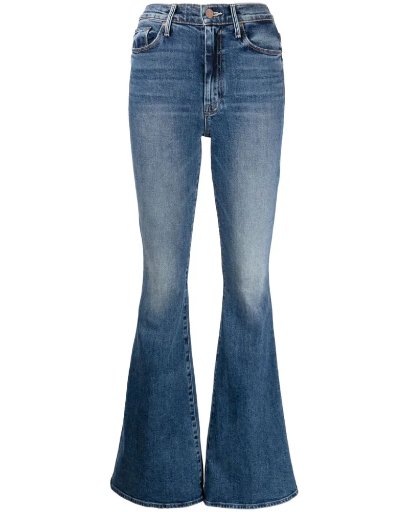 Mother The Super Cruiser Bootcut-Jeans Blau